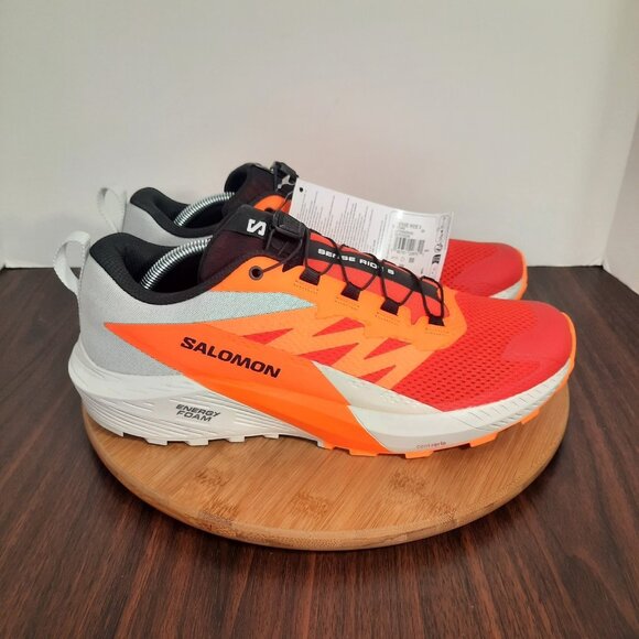 Salomon Sense Ride 5 Mens Size 11.5 Shoes Lunar Rock Trail Running Sneakers NEW